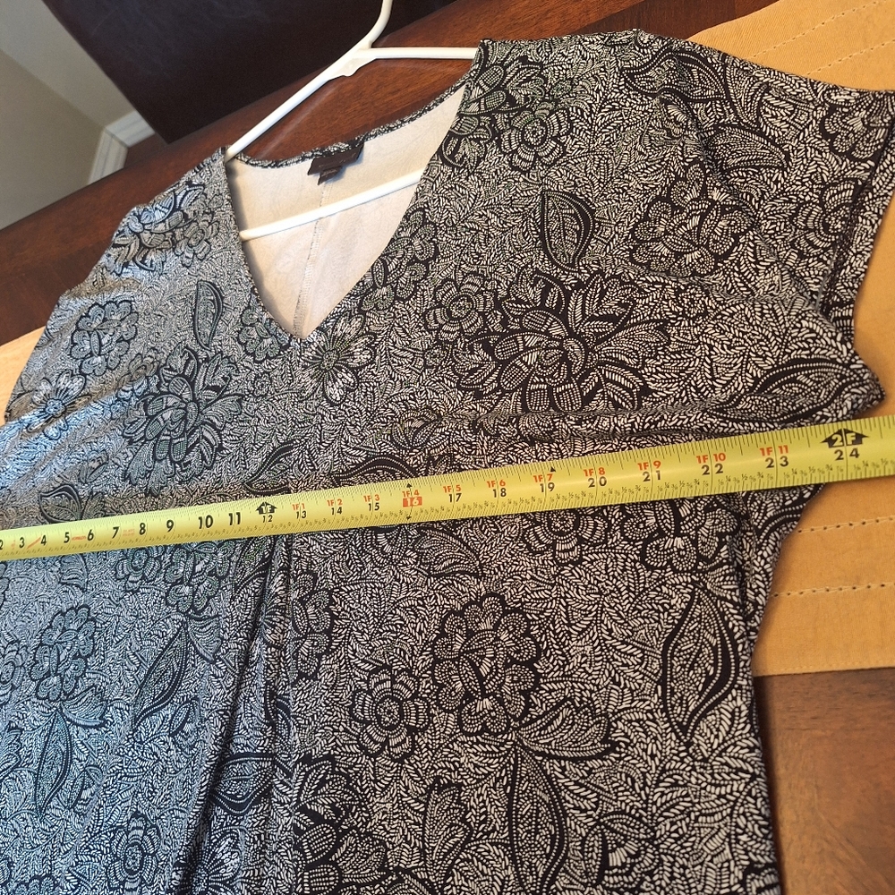 J Jill Wearever Collection Floral Dress Slinky Boho Lightweight Sz Large - Picture 12 of 15